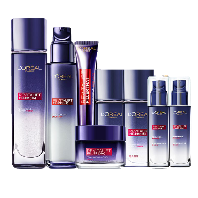 欧莱雅 双重玻尿酸成分水乳套装