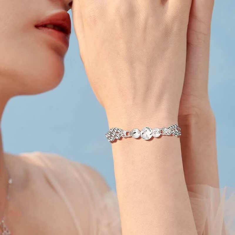 银千惠纯银转运珠手链