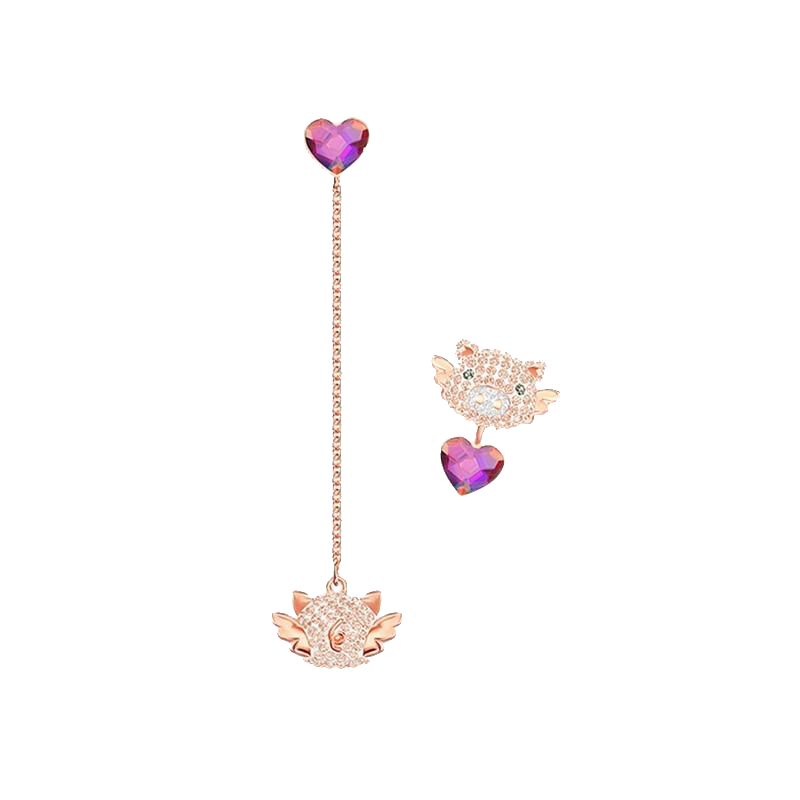 施华洛世奇不对称耳环