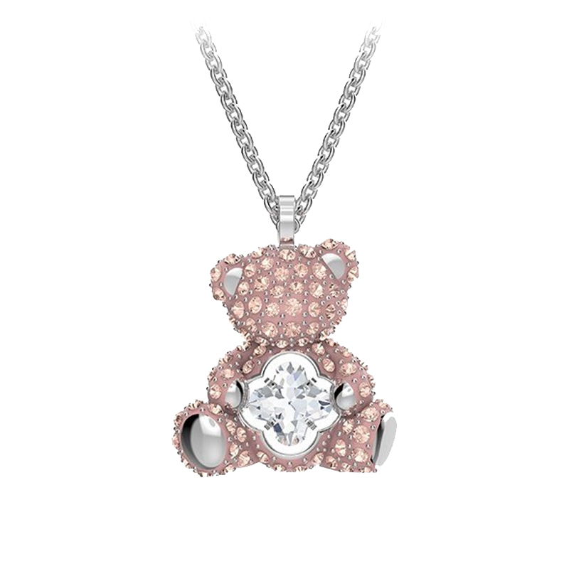 施华洛世奇心动小熊项链