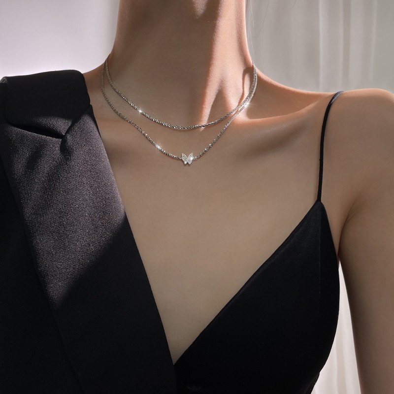 伊黛儿 满天星纯银项链