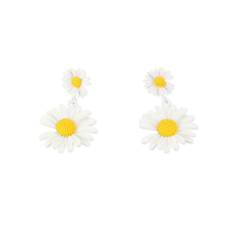 阿吉豆小雏菊花朵耳环