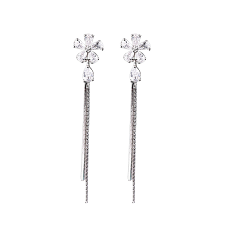 桑玛 花朵流苏 耳饰