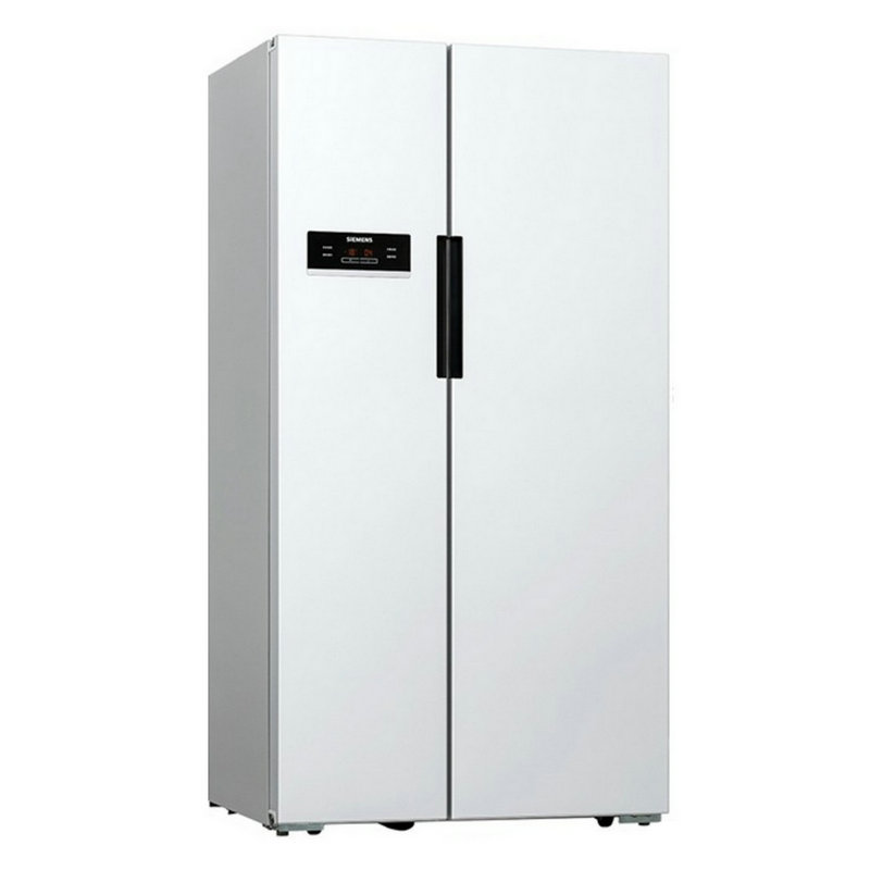 西门子白色金属面板冰箱