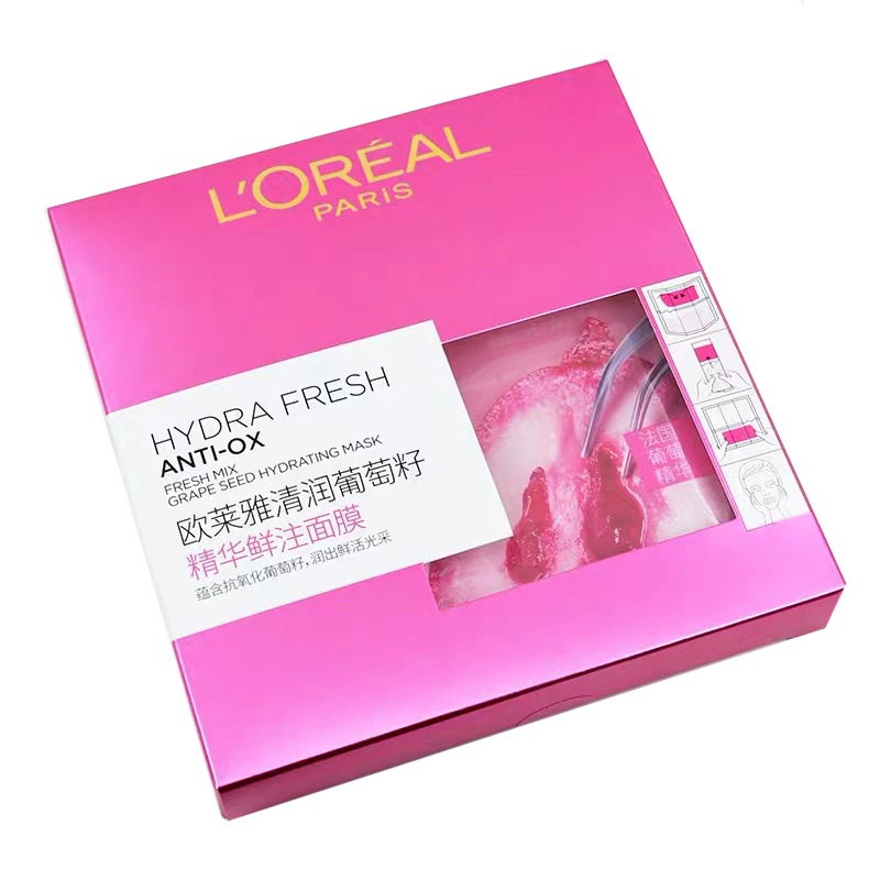 欧莱雅细致毛孔葡萄籽鲜粹面膜