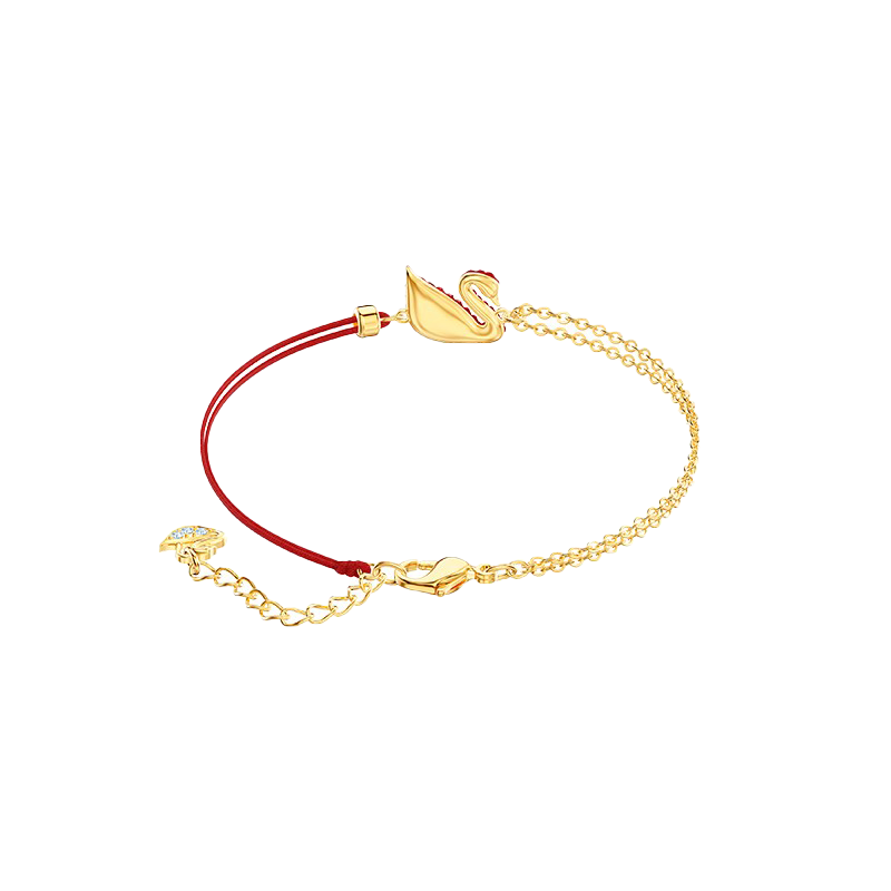 施华洛世奇 红绳天鹅手链