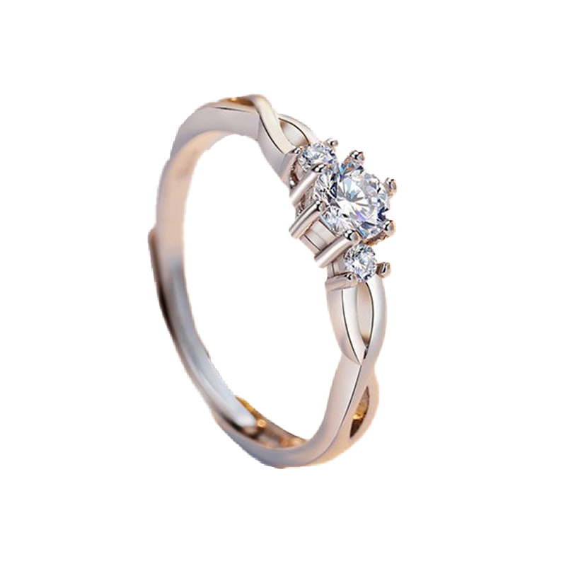 沫兰结发白首S925戒指