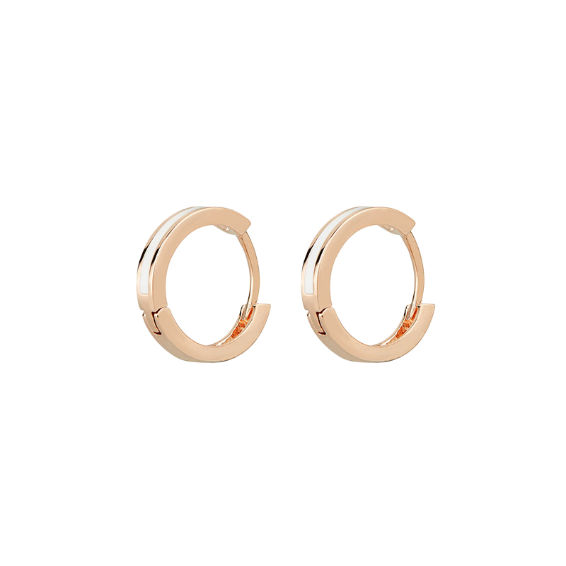 阿吉豆简约撞色耳饰