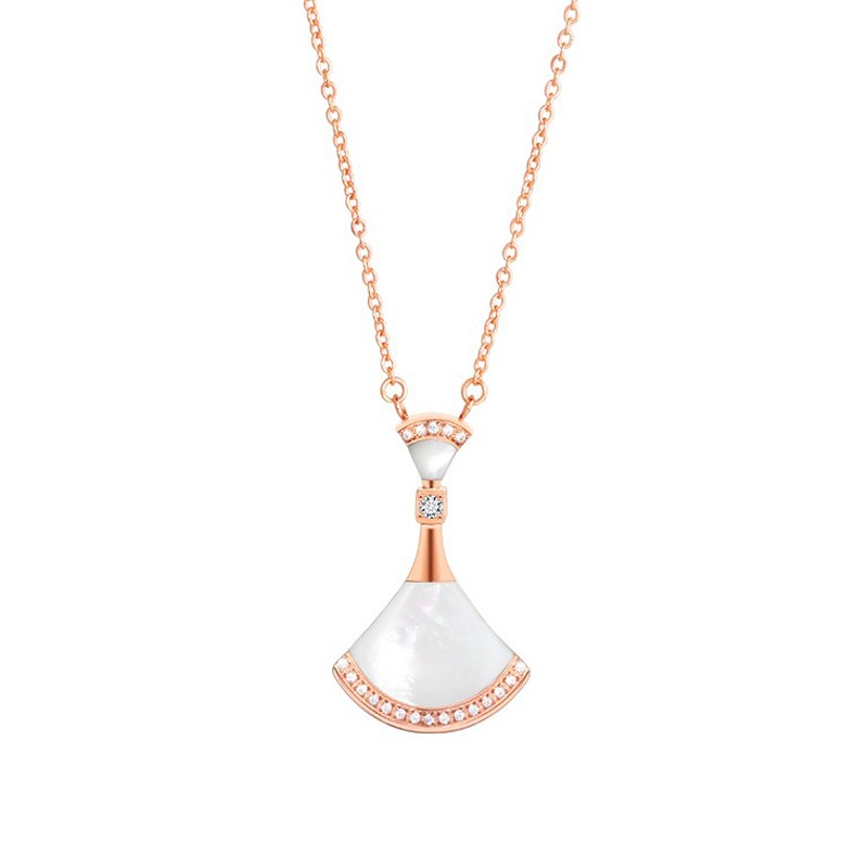 宝柏莉 贝母小裙子项链