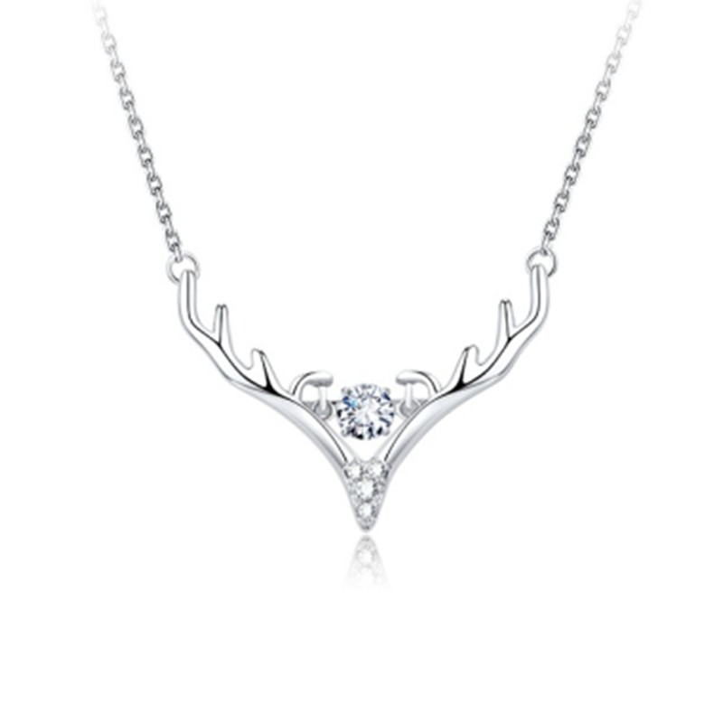 Mymiss 鹿角皓石项链