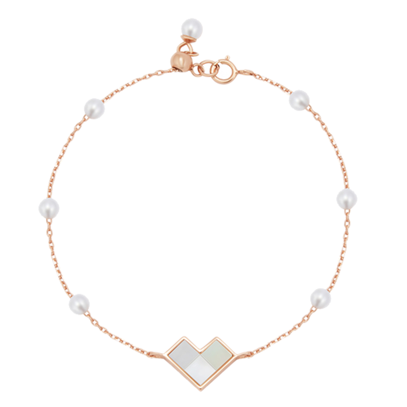 阿吉豆贝母拼接手链