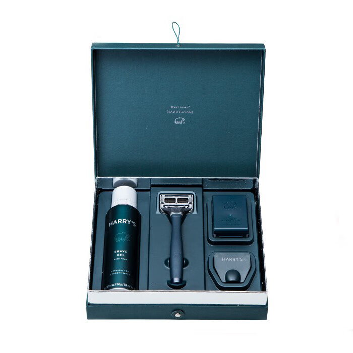 uAS 蓝色礼盒 剃须刀