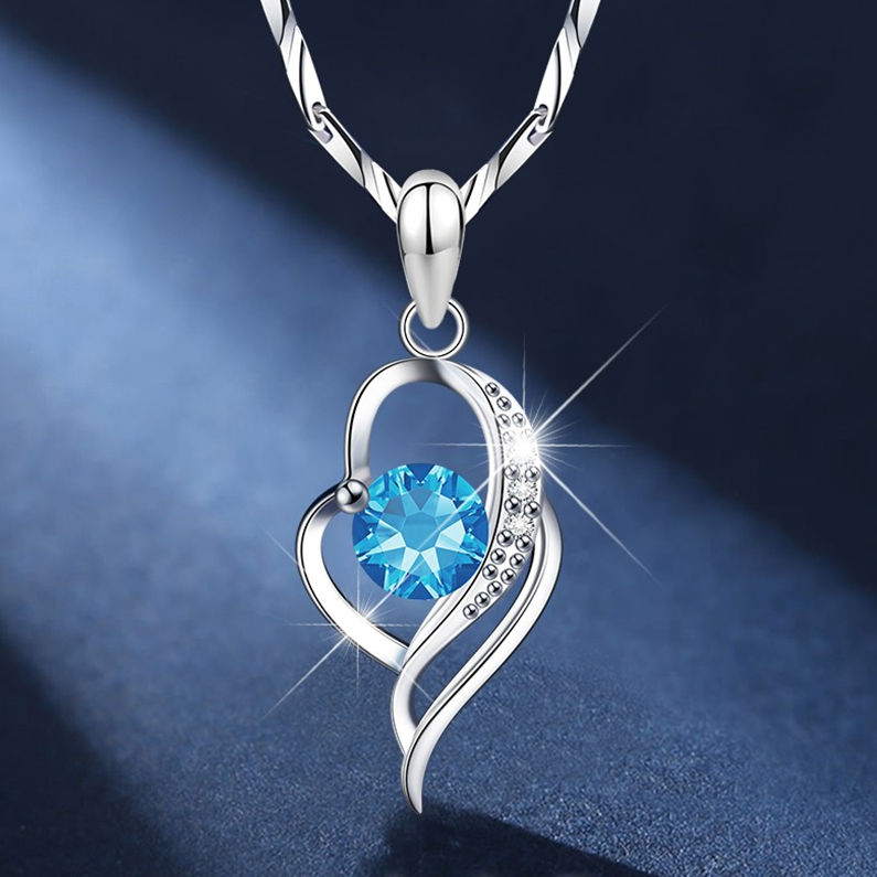 沫兰托帕石吊坠项链