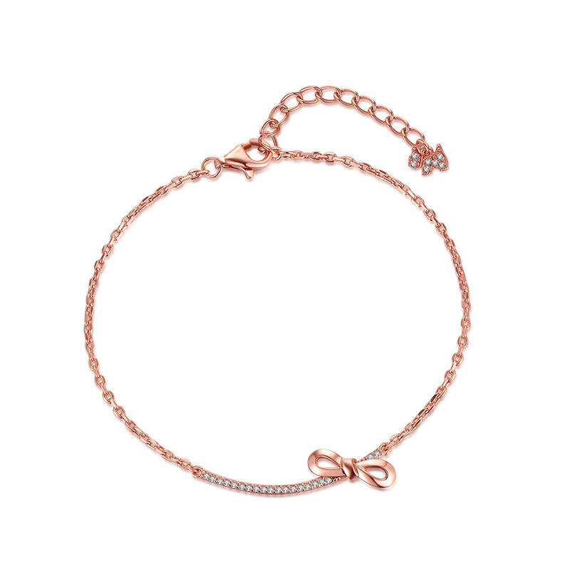 瑷嘉莎 连结系列玫瑰金手链