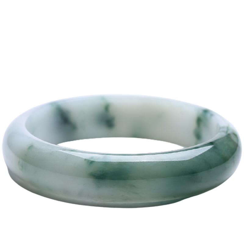 净心石 飘花翡翠手镯