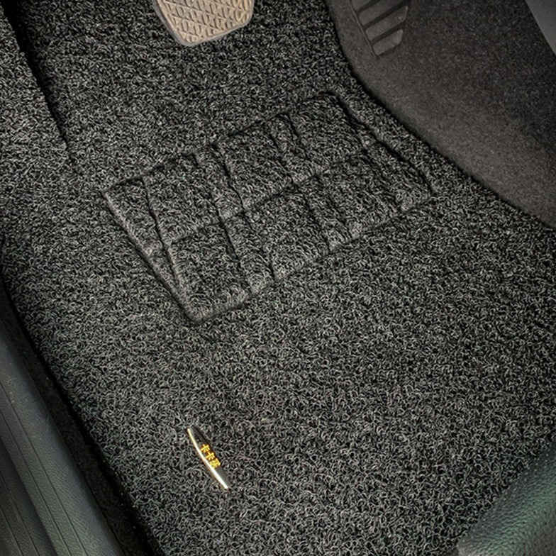 卡卡买丝圈纯黑汽车脚垫