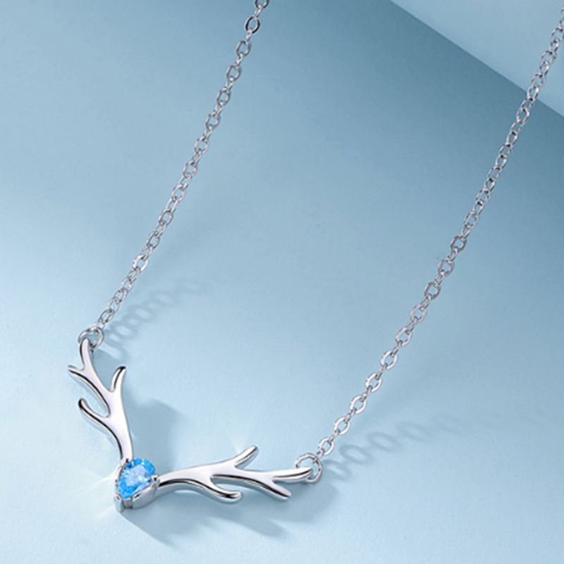 I&U足银百搭简约锁骨链