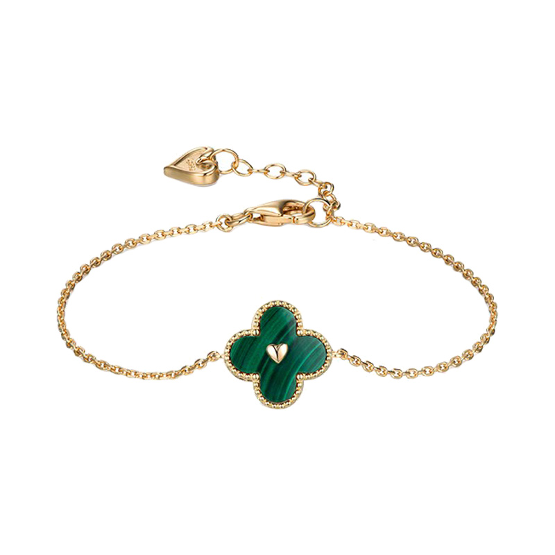 MyMiss孔雀石四叶草手链