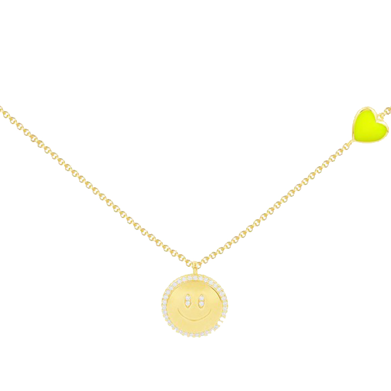 APM 金色笑脸项链
