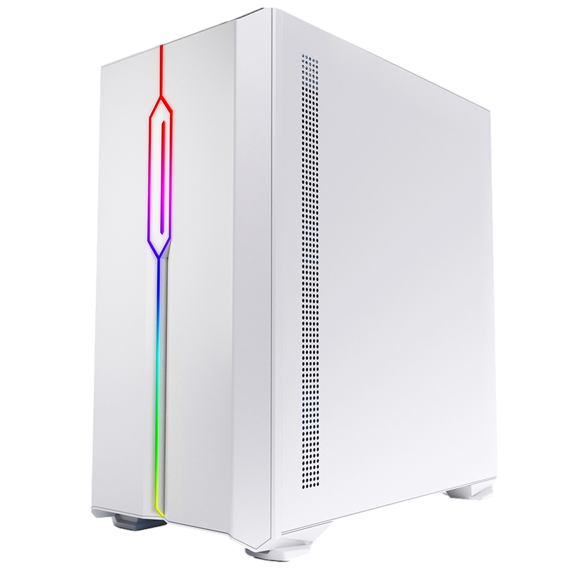 爱国者 白色全侧透电脑机箱