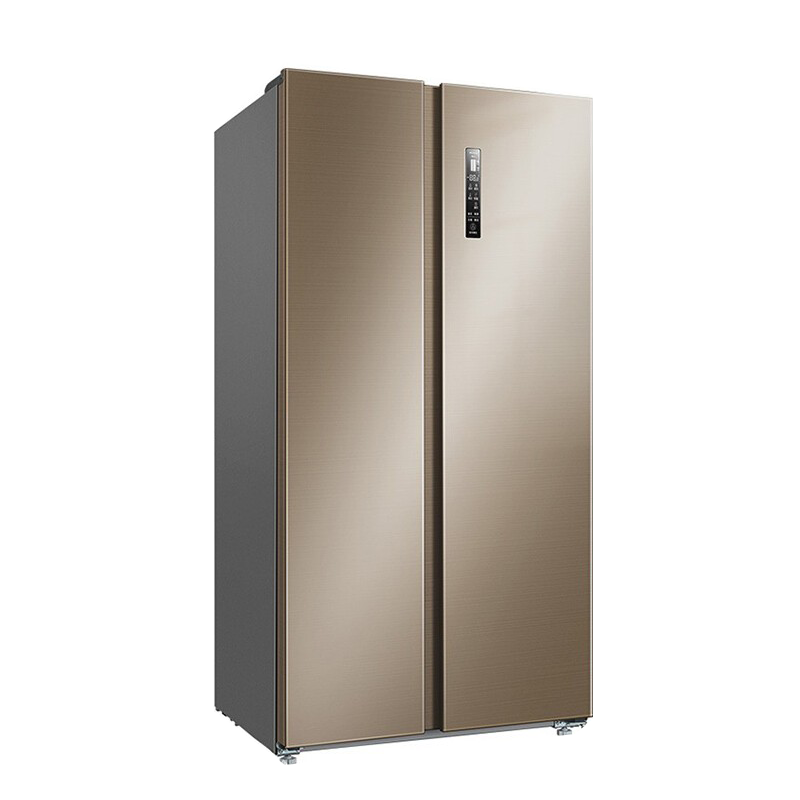 美菱 对开门浅木棕冰箱