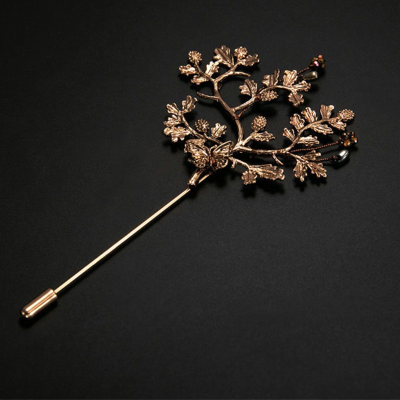 she‘s月桂镂空胸针