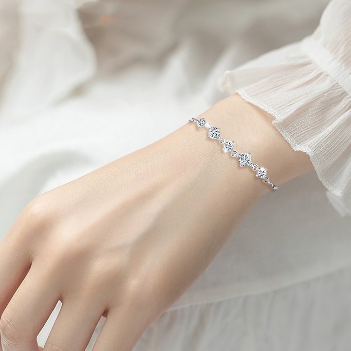 唯一 999足银时尚简约手链