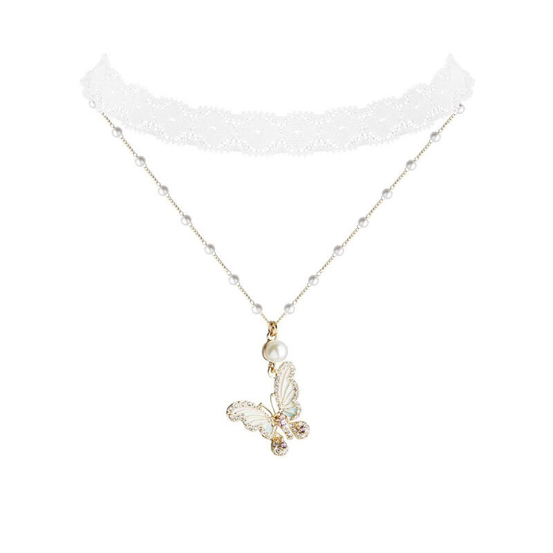 special 复古蝴蝶项链