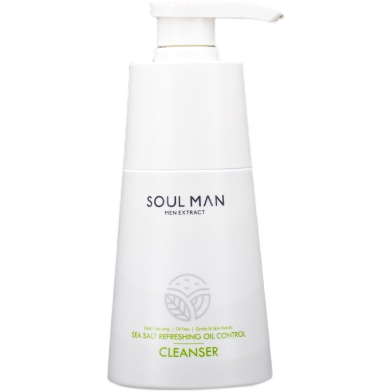 极男海盐净颜洗面奶