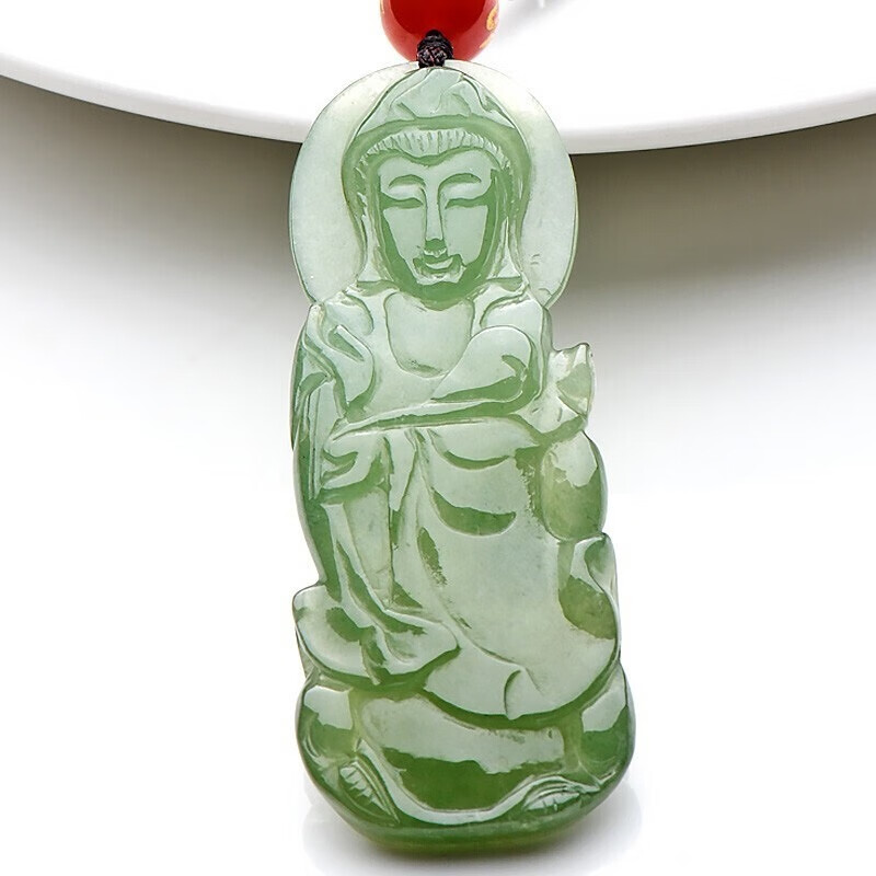 可玉可求 淡绿色无镶嵌 吊坠