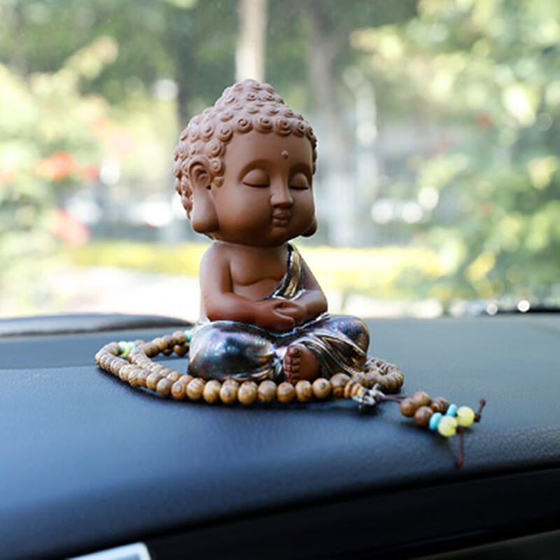乔氏 陶瓷菩萨车载摆件