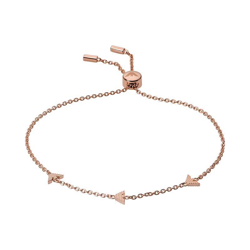 阿玛尼玫瑰金手链