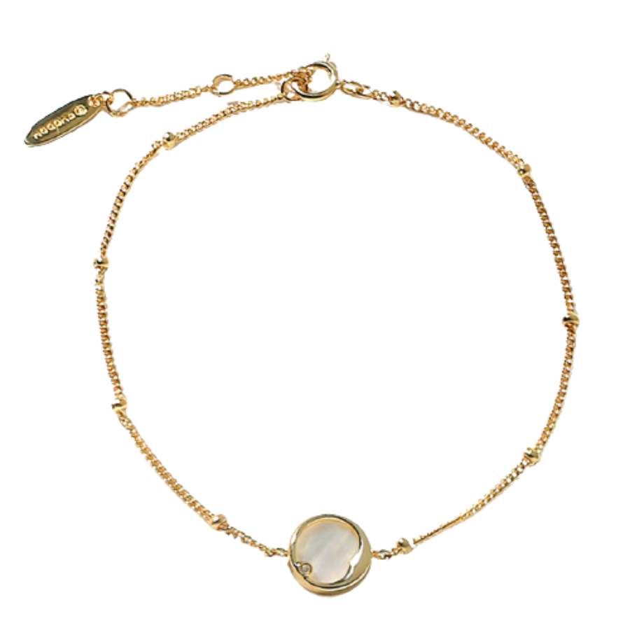 妙弗流星小弯月贝母手链