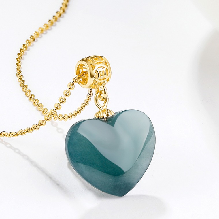 东方雅翠 S925银镶翡翠吊坠