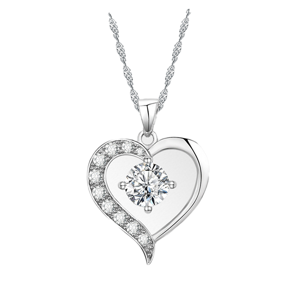 唯爱她 心形锁骨项链