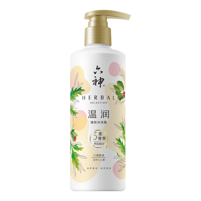 六神 艾叶人参温润健肤沐浴露