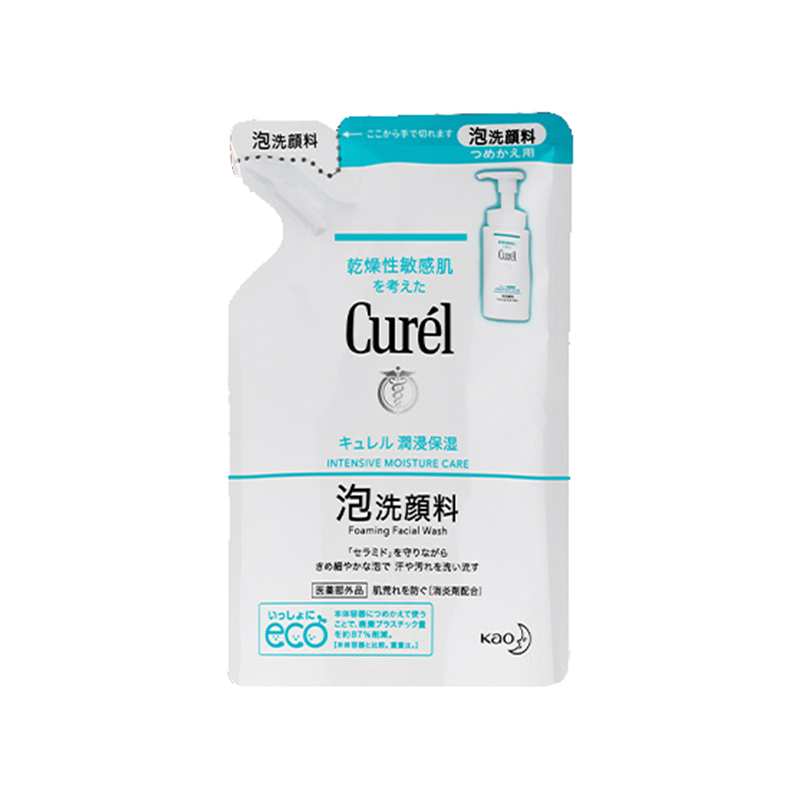 珂润 保湿洁颜泡沫洗面奶