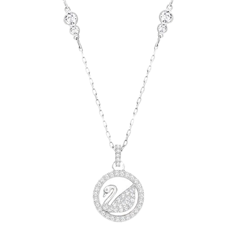 施华洛世奇 银天鹅吊坠项链