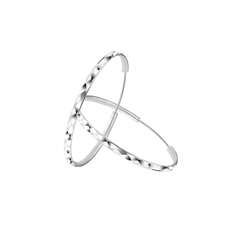 炙真银楼 大耳圈 耳饰