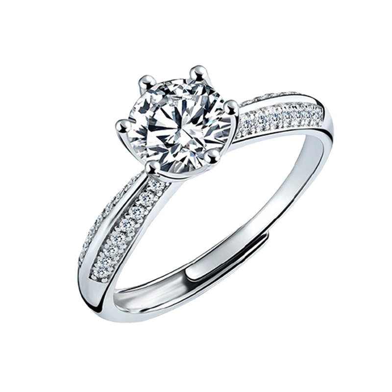 每克拉美 半壁江山戒指