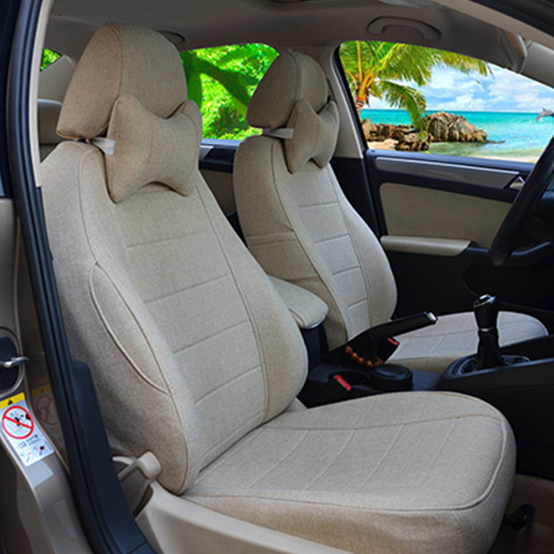 韩一 全包亚麻面料坐垫