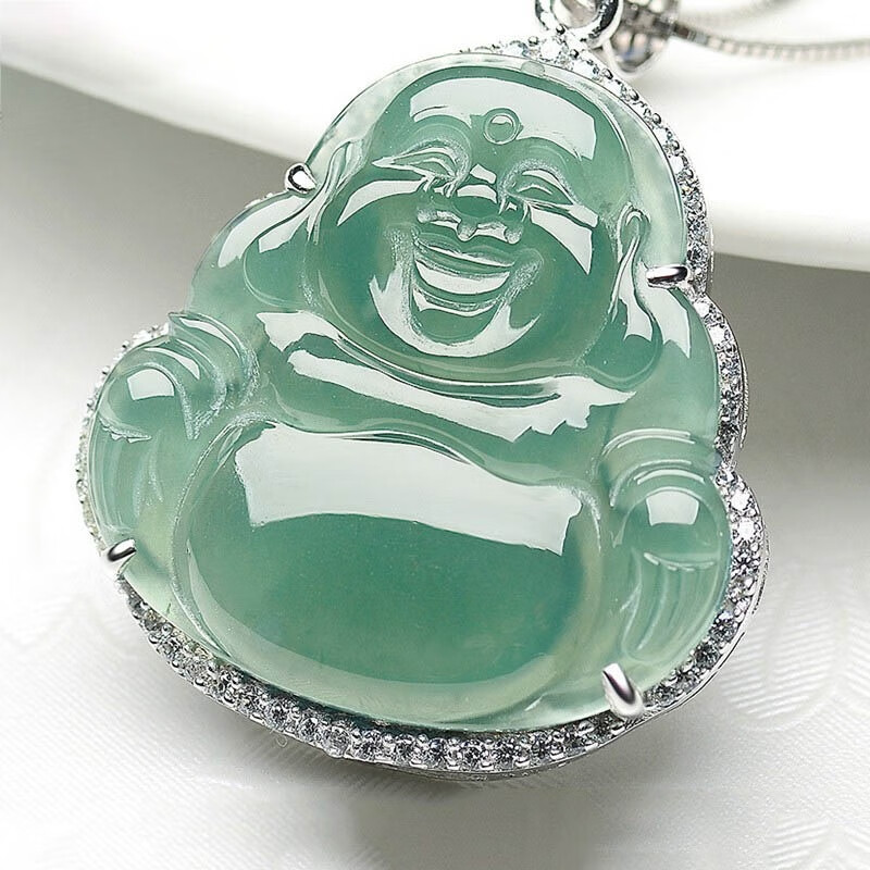 东方雅翠 弥勒笑佛玉坠