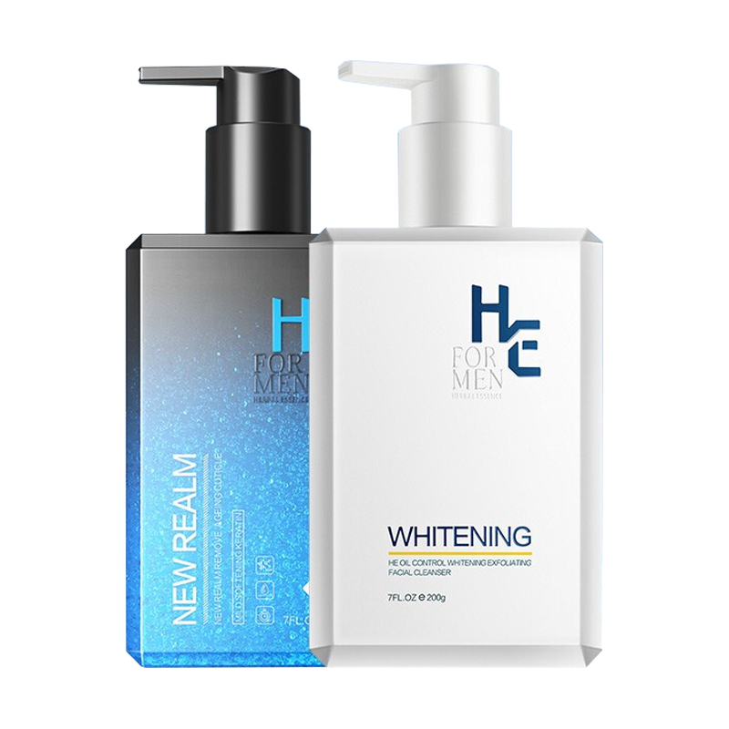 赫恩 男士去角质美白组合洗面奶