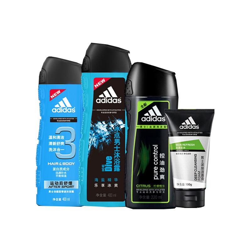 阿迪达斯 海盐精华 沐浴露