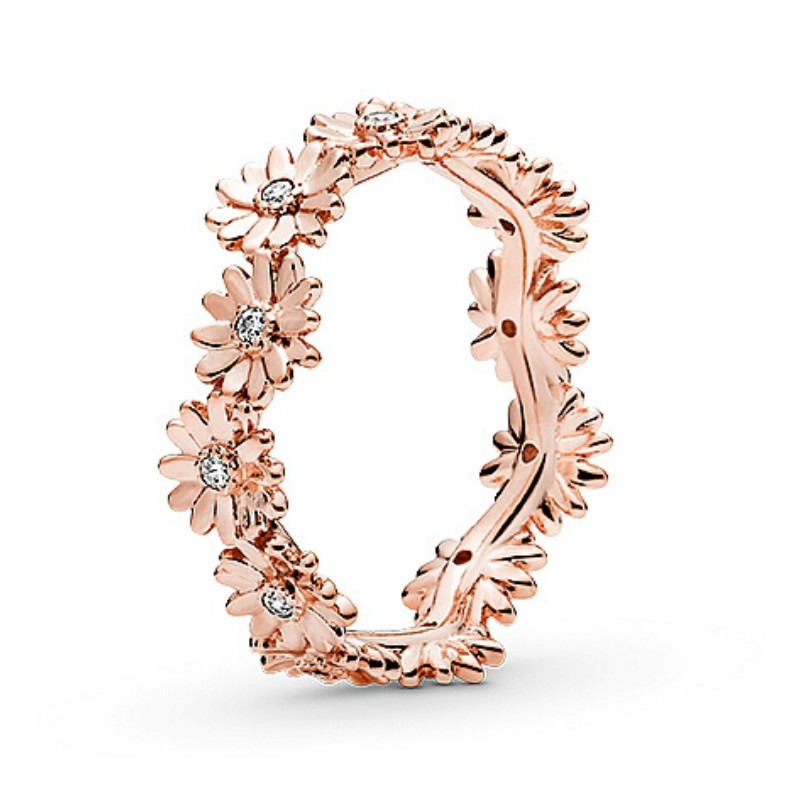 潘多拉闪亮雏菊花冠戒指