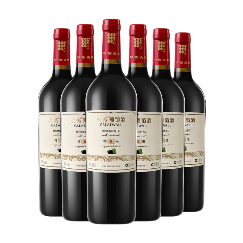 长城 5年橡木桶陈酿红酒
