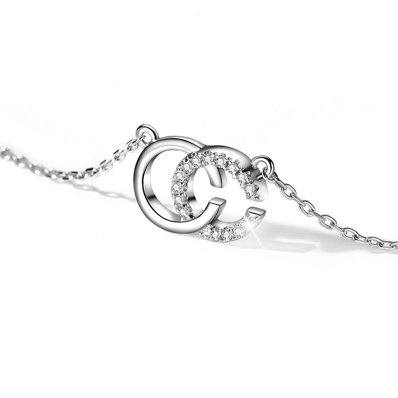 T400 简约双C项链