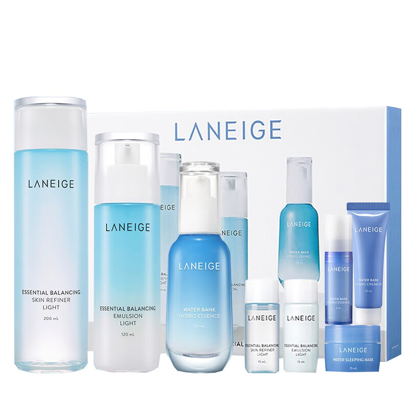 兰芝 水库凝肌水乳护肤套装