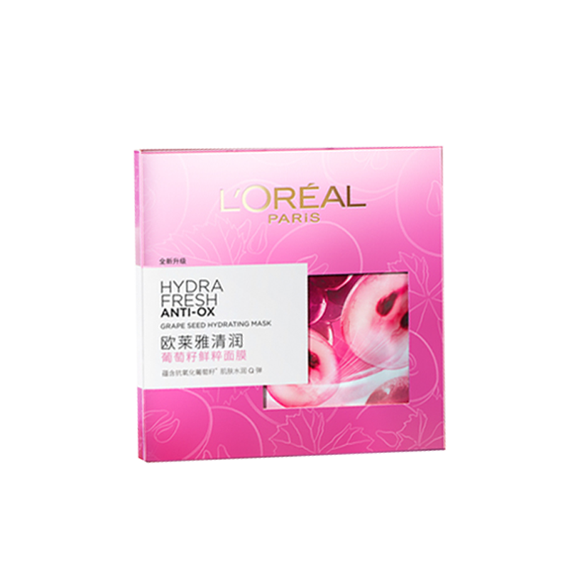 欧莱雅 清润葡萄籽鲜粹面膜