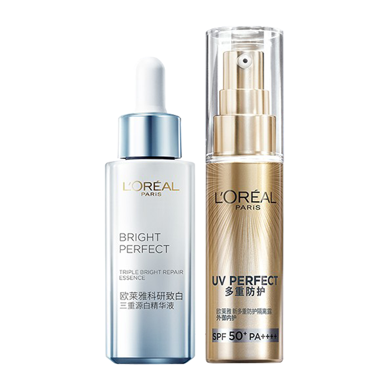 欧莱雅 夏日防晒美白护肤套装